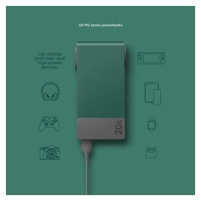 Batterie Externe GP M20B 20000 mAh / 22.5 W Vert