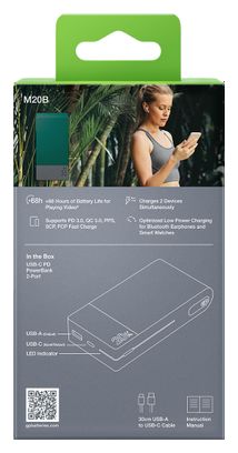 GP M20B Powerbank 20000 mAh / 22.5 W Groen