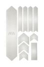 ALL MOUNTAIN STYLE Honey Comb XL Frame Protector Kit 10 stuks - White Drops
