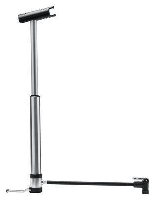 Crankbrothers Klic Mini Pompa a pedale (60 Psi / 4 Bar) Argento
