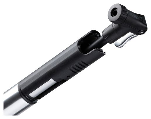 Crankbrothers Klic Mini Pompa a pedale (60 Psi / 4 Bar) Argento