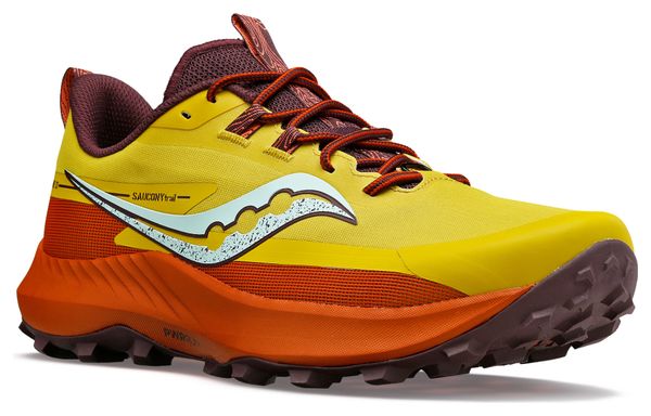 Saucony Peregrine 13 Yellow Orange Women's Trail Shoes