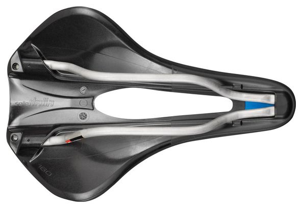 Selle Italia Max Novus Boost Evo TI 316 Gel Superflow zadel Zwart