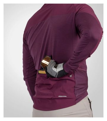 Maillot Manches Longues Endura GV500 Violet