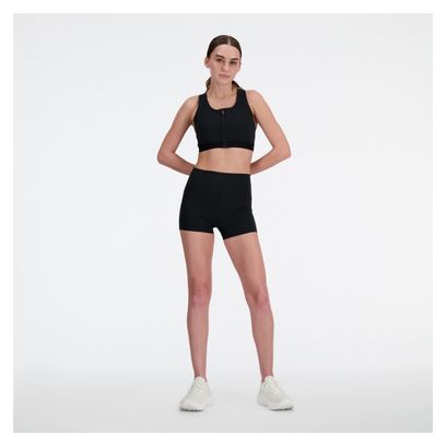 Pantalones cortos New Balance Athletics Run 3in Cintura Alta Mujer Negro