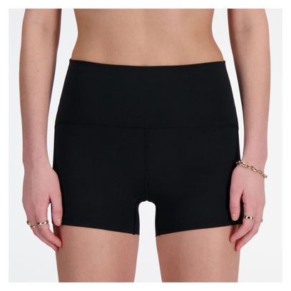 Pantalones cortos New Balance Athletics Run 3in Cintura Alta Mujer Negro