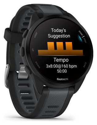 Garmin Forerunner 165 Music Sports Watch Black Slate Grey