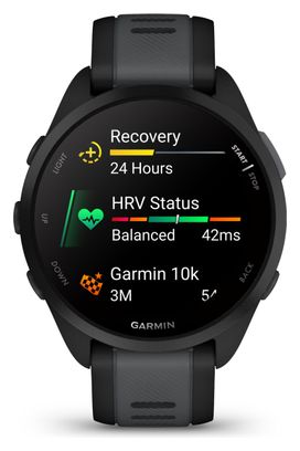 Garmin Forerunner 165 Music Sport Watch Black Slate Grey