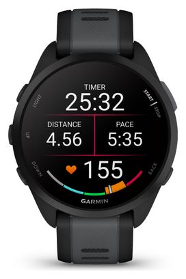 Garmin Forerunner 165 Music Sports Watch Black Slate Grey