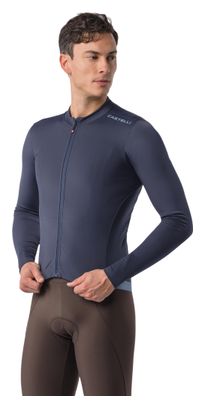 Maglia a maniche lunghe Castelli Espresso 2 Thermal blu da uomo