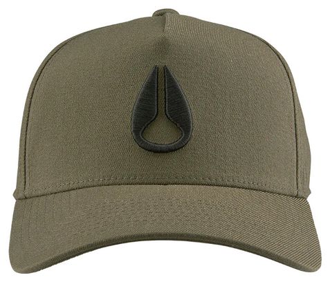 Unisex Nixon Deep Down Athletic Cap Khaki/Schwarz