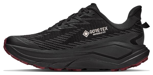 Hoka Challenger 8 GTX trailschoenen, zwart/rood, dames
