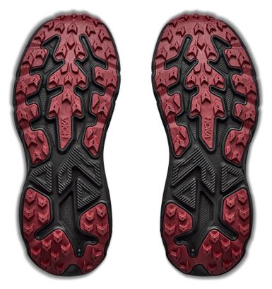 Hoka Challenger 8 GTX trailschoenen, zwart/rood, dames