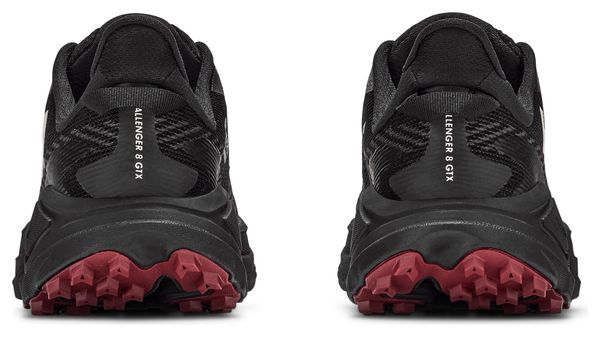 Hoka Challenger 8 GTX trailschoenen, zwart/rood, dames
