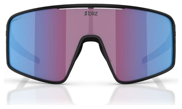 Lunettes Bliz P001 Noir Mat - Ecran Rose/Violet Mirror Blue