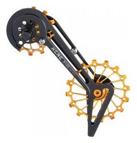 Jockey Wheel System KCNC Galets de Dérailleur Shimano 8000/9100 12+16 Dents Or