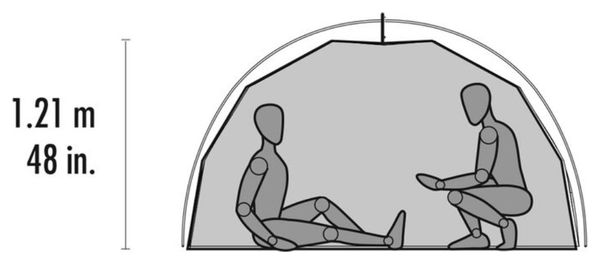 Tenda autoportante MSR Elixir 4 V2 Verde