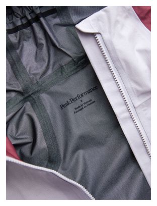 Chaqueta impermeable Peak Performance Trail 3L Hipe roja/morada para mujer