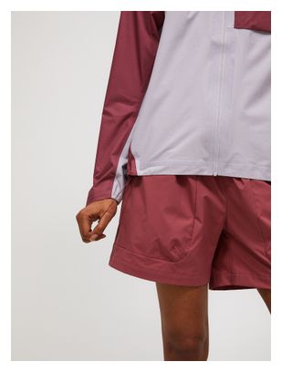 Chaqueta impermeable Peak Performance Trail 3L Hipe roja/morada para mujer