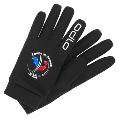 Pair of Gloves Odlo Stretchfleece Liner Warm Fan France Black Unisex