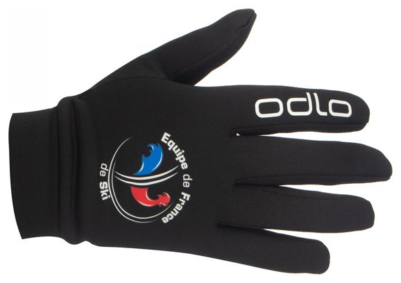 Par de guantes Odlo Stretchfleece Liner Warm Fan France Black Unisex