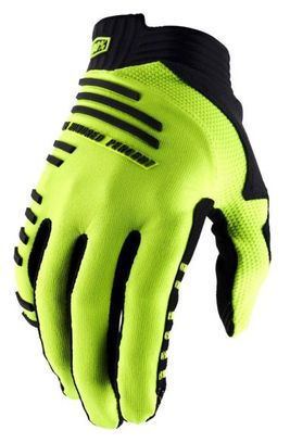 100% R-Core SP22 Fluorescent Yellow Long Gloves