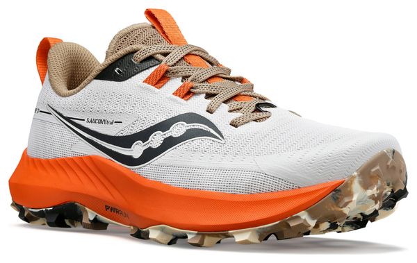 Chaussures de Trail Femme Saucony Peregrine 13 Blanc Orange