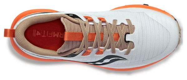 Saucony Peregrine 13 White Orange Women's Trail Shoes