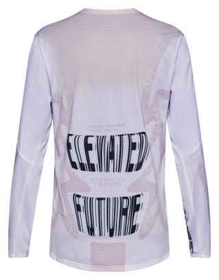 Maillot Manches Longues Fox Flexair Diffuse Special Edition Blanc Homme