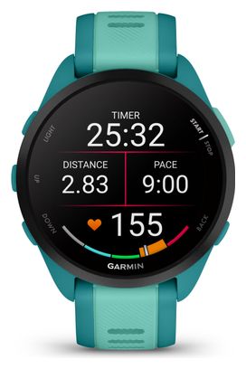 Montre de Sport Garmin Forerunner 165 Music Turquoise Bleu Aqua