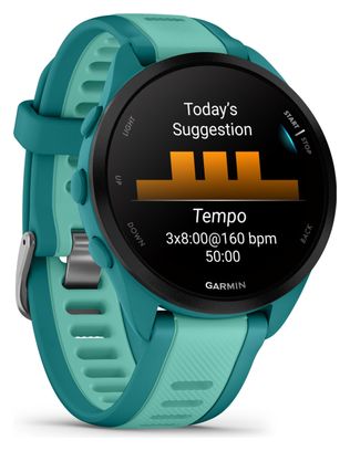 Montre de Sport Garmin Forerunner 165 Music Turquoise Bleu Aqua