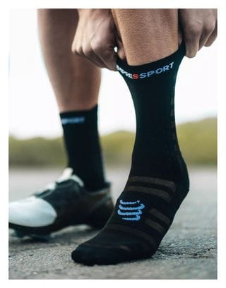 Compressport Pro Racing Sock Bike Socken Schwarz / Weiß