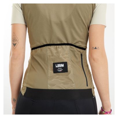 Maglia LeBram Ventoux donna manica corta tinta unita marrone