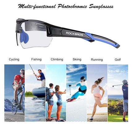 ROCKBROS Lunettes Soleil Photochromiques UV400
