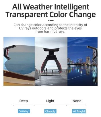 ROCKBROS Lunettes Soleil Photochromiques UV400