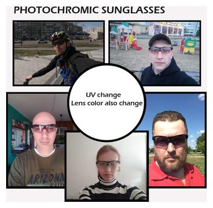 ROCKBROS Lunettes Soleil Photochromiques UV400