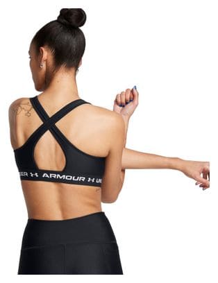 Sport-BH Under Armour Crossback Mid Schwarz Damen