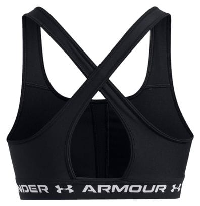 Under Armour Crossback Mid Bra Zwart Dames