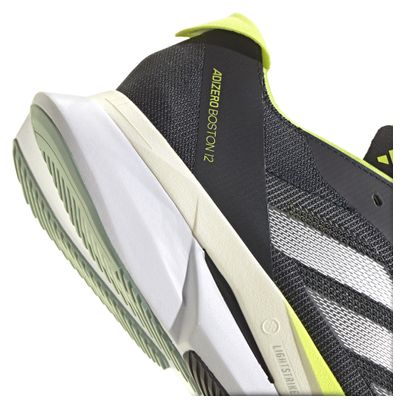 adidas adizero Boston 12 Black Yellow Men's Shoes