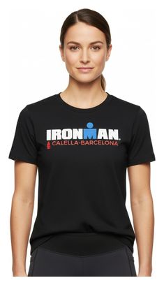 Dames Ironman Barcelona Zwart Korte Mouw T-Shirt