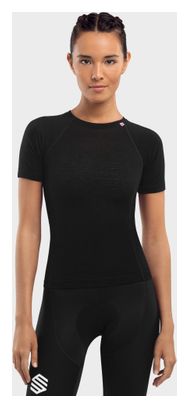 Sous-maillot vélo laine femme Cyclisme SRX Premium Skin Noir
