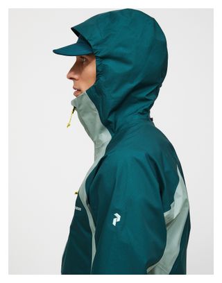 Veste Imperméable Peak Performance Trail 3L Hipe Vert Homme