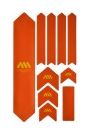 Kit Protection de Cadre ALL MOUNTAIN STYLE Honey Comb XL 10 pcs - Orange Jaune