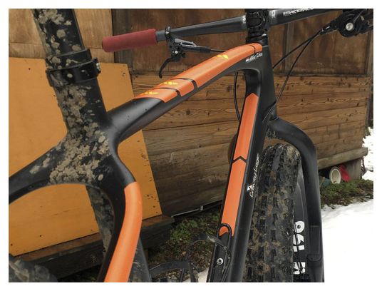 ALL MOUNTAIN STYLE XL Frame Guard Kit 10 pcs Orange Yellow Alltricks