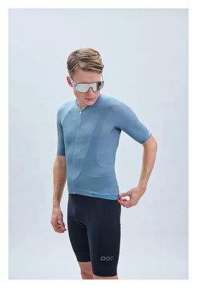 Maillot Manches Courtes Poc Pristine Calcite Bleu Clair