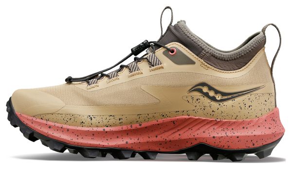Saucony Peregrine 13 ST Beige Pink Women's Trailrunning Shoes