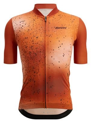 Santini Fango Orange Short Sleeve Jersey