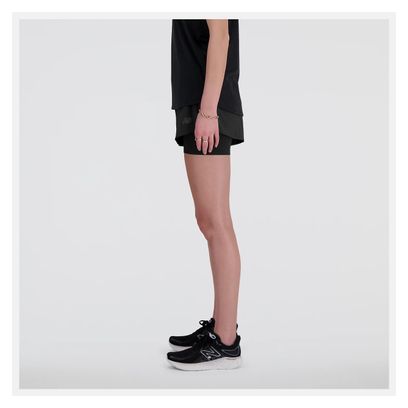 New Balance RC 3in Black Women's 2-in-1 Shorts
