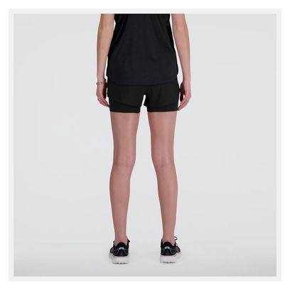New Balance RC 3in Black Women's 2-in-1 Shorts