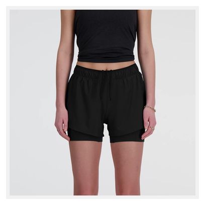 New Balance RC 3in Black Women's 2-in-1 Shorts